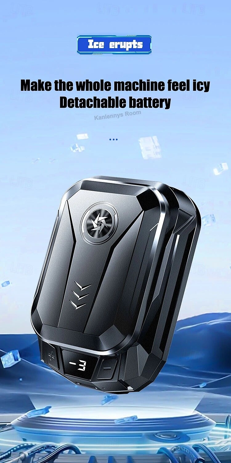 SL14 Mobile Phone Cooler with Removable 1500mAh Battery Semiconductor Cooling Fan and LED Temperature Display for Gaming 2025 - $48.99 –P1