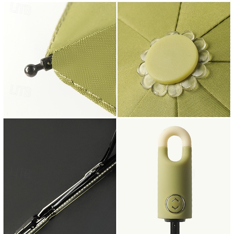 Parapluie de protection UV, parapluie automatique à trois volets avec boucle, parapluie de voyage coupe-vent pour l'été, parapluie compact à ouverture et rétractation automatique pour les affaires et de 2025 ? $15.49 –P2