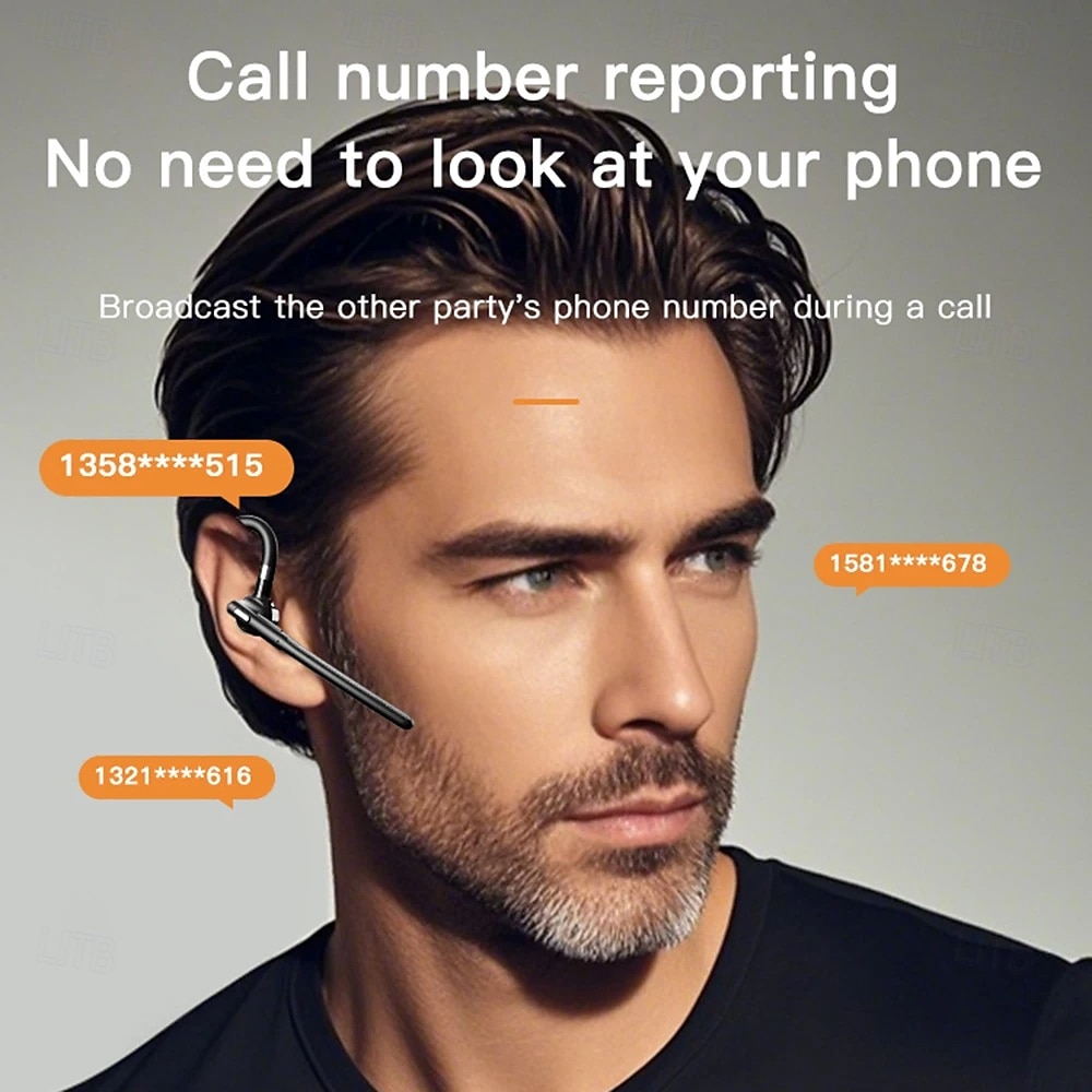 YYK-526 True Wireless Headphones TWS Earbuds, Ear Hook Bluetooth 5.3, Ergonomic Charging Box, Long Battery for Travel, Office, Cycling 2025 - $52.99 –P9