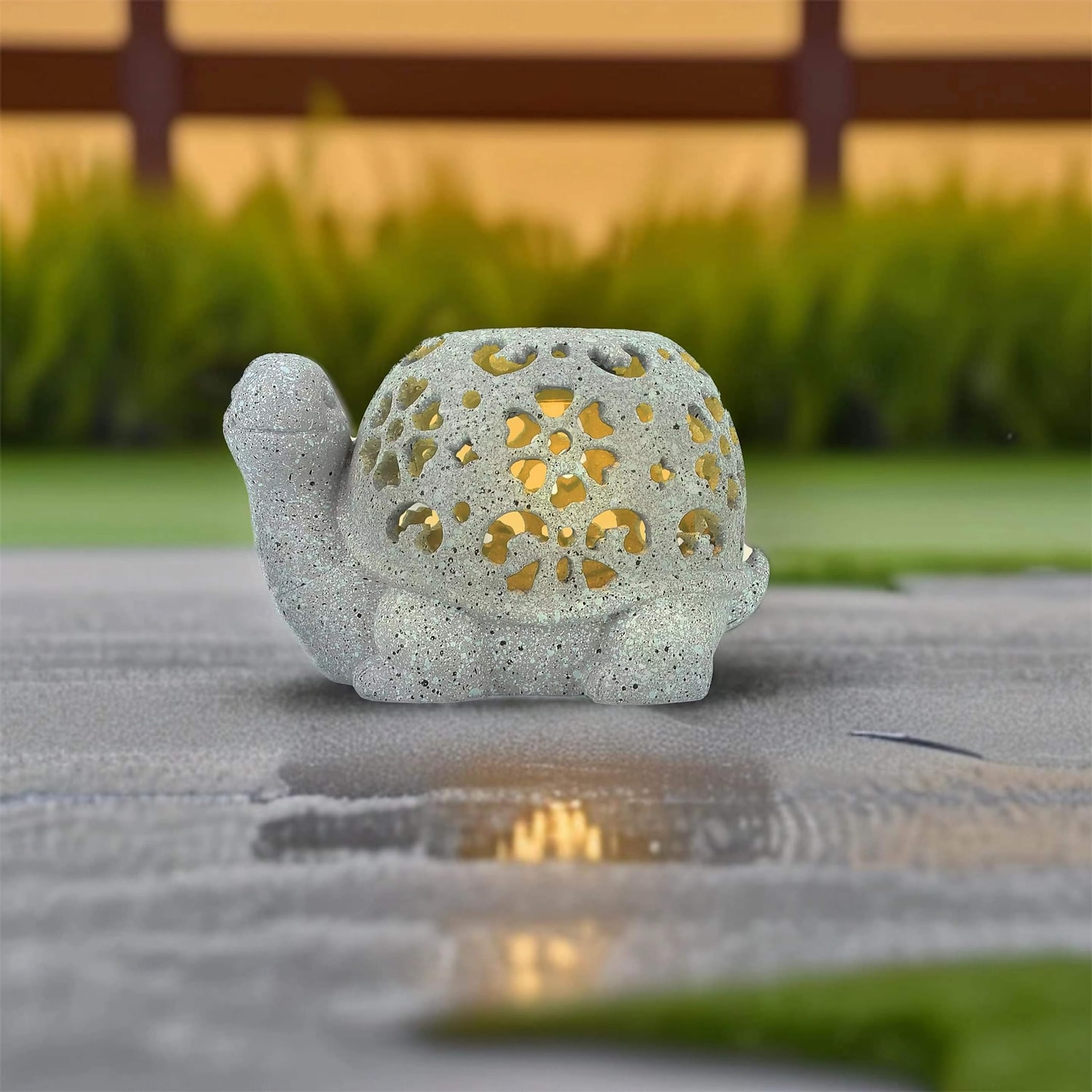 1 pz. Luce decorativa solare per esterni a forma di tartaruga cava, per cortile, giardino, sentiero, parco, paesaggio, ornamento, luce, statua, animale carino. del 2025 a $24.99 –P5