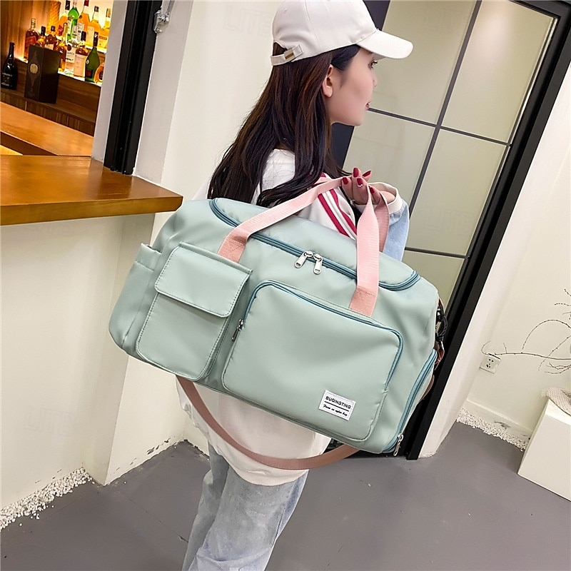 Bolsa de viagem de fim de semana, bolsa esportiva com compartimento para sapatos, bolsa de ginástica com compartimento para roupas molhadas e secas para mulheres e homens, bolsa de ombro de grande de 2025 por $20.99 –P5