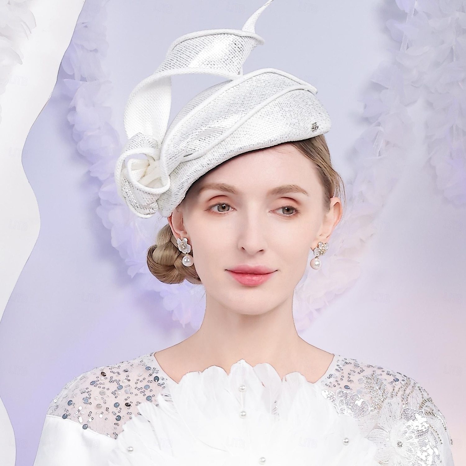 chapéus boina de fibra chapéu coco / chapéu cloche chapéu pillbox chá de casamento elegante casamento com emenda touca chapéu de 2025 por $38.99 –P2