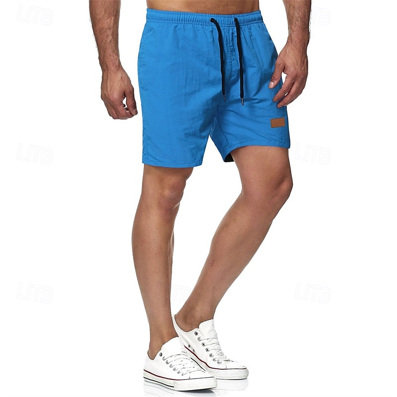 Per uomo Pantaloncini da mare Shorts Pantaloncini Estivi Pantaloncini casual Tasca Coulisse Elastico in vita Semplice Comodità Traspirante Corto All'aperto Vacanza Canotta sportiva Casual Nero Bianco del 2026 a $13.49 –P5