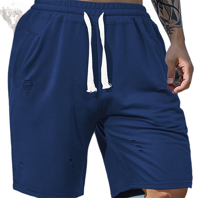 Herren Sportliche Shorts Sweat-Shorts Shorts Sommershorts Tasche Kordelzug Elastischer Bund Einfach Komfort Atmungsaktiv Kurz Outdoor Sport Klassisch Lässig Schwarz Armeegrün 2025 - $17.99 –P10