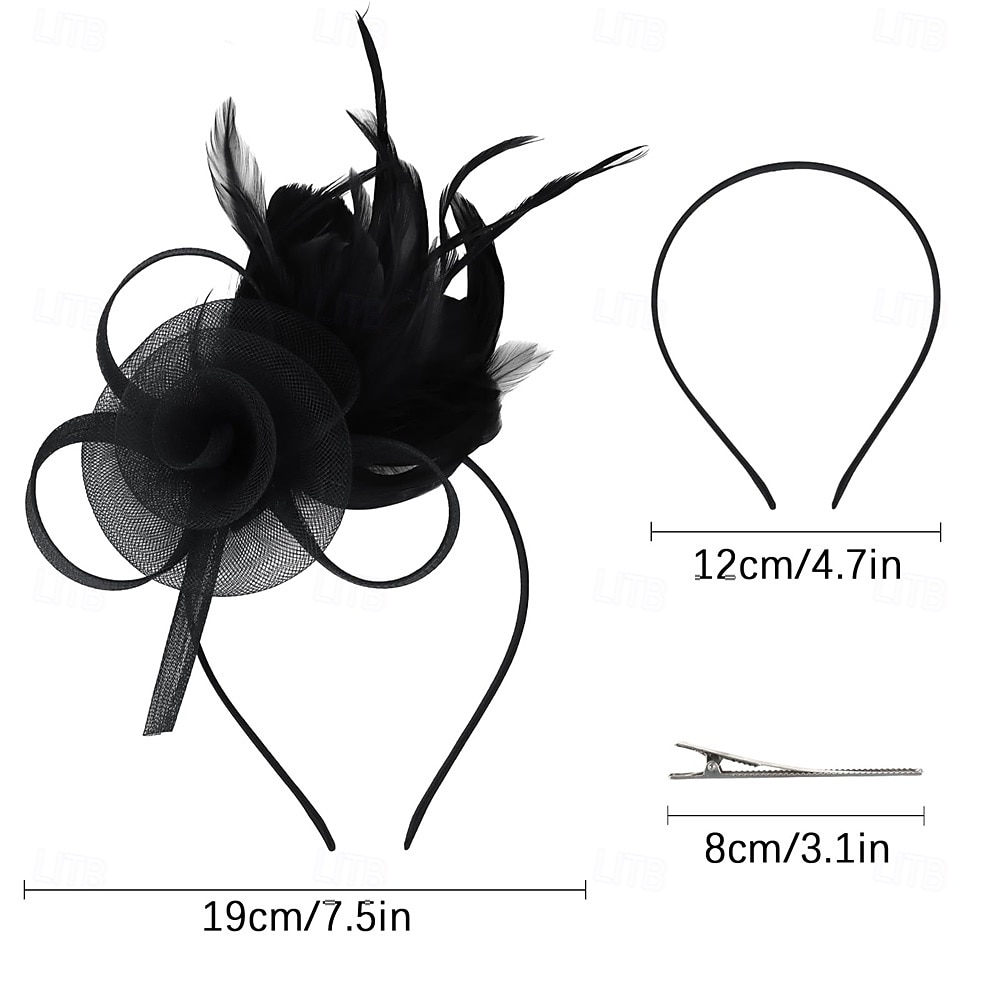 Elegant Derby Headpiece Fascinator Gentlewoman Fancy Dress Women's Carnival Party Derby Wedding Party Adults' Fascinator Spring & Summer 2026 - $49.99 –P3