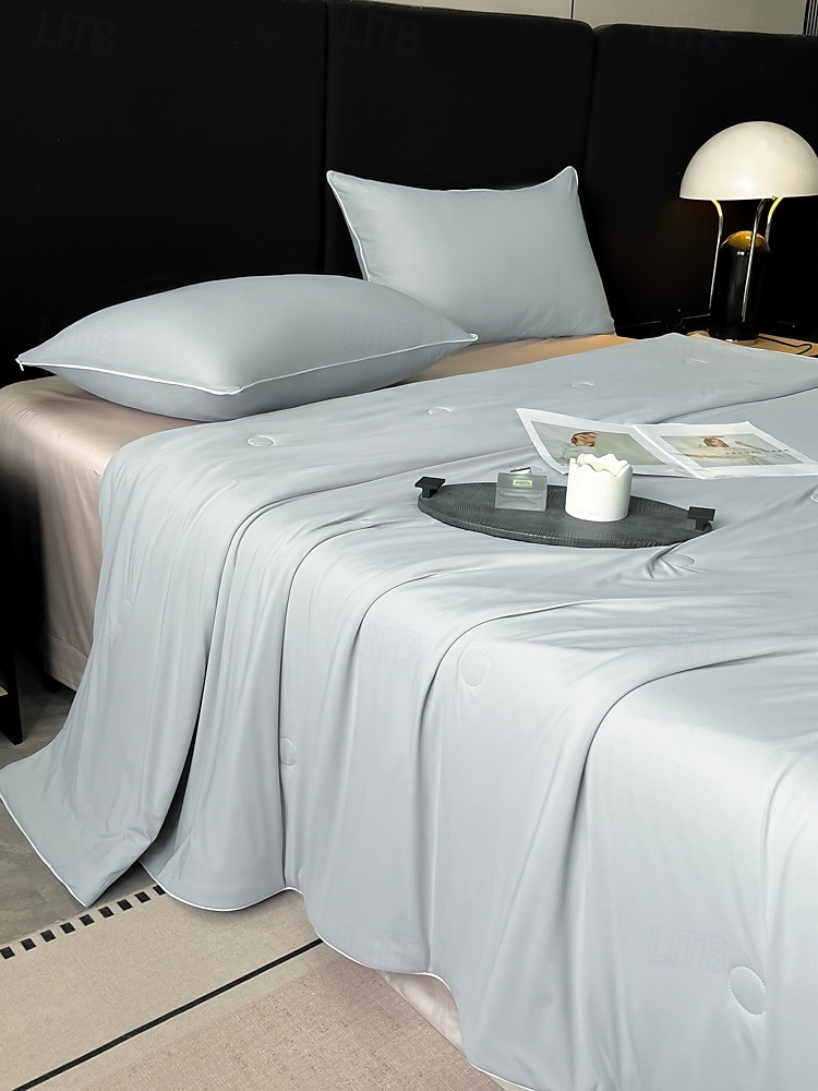 Lätt kylande täcke komforter Tencel Lyocell fiber för sommar lätt skötsel naturligt andningsbar och kylande 2025 - $59.99 –P7