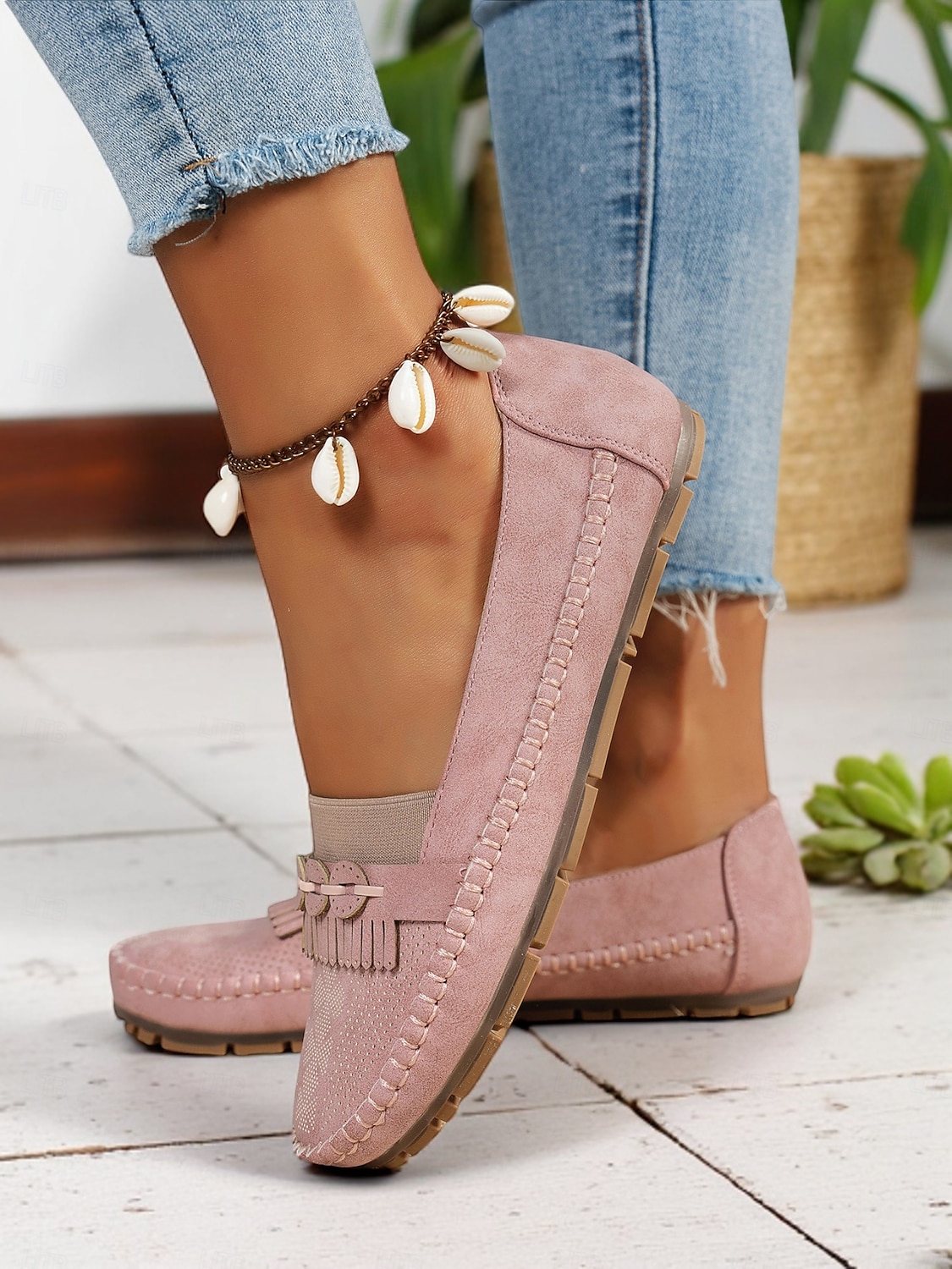 mocasini de damă mocasini cu ciucuri – pantofi de șofer casual, moale, pentru ținute de primăvară și confort acasă 2025 - $24.99 –P5