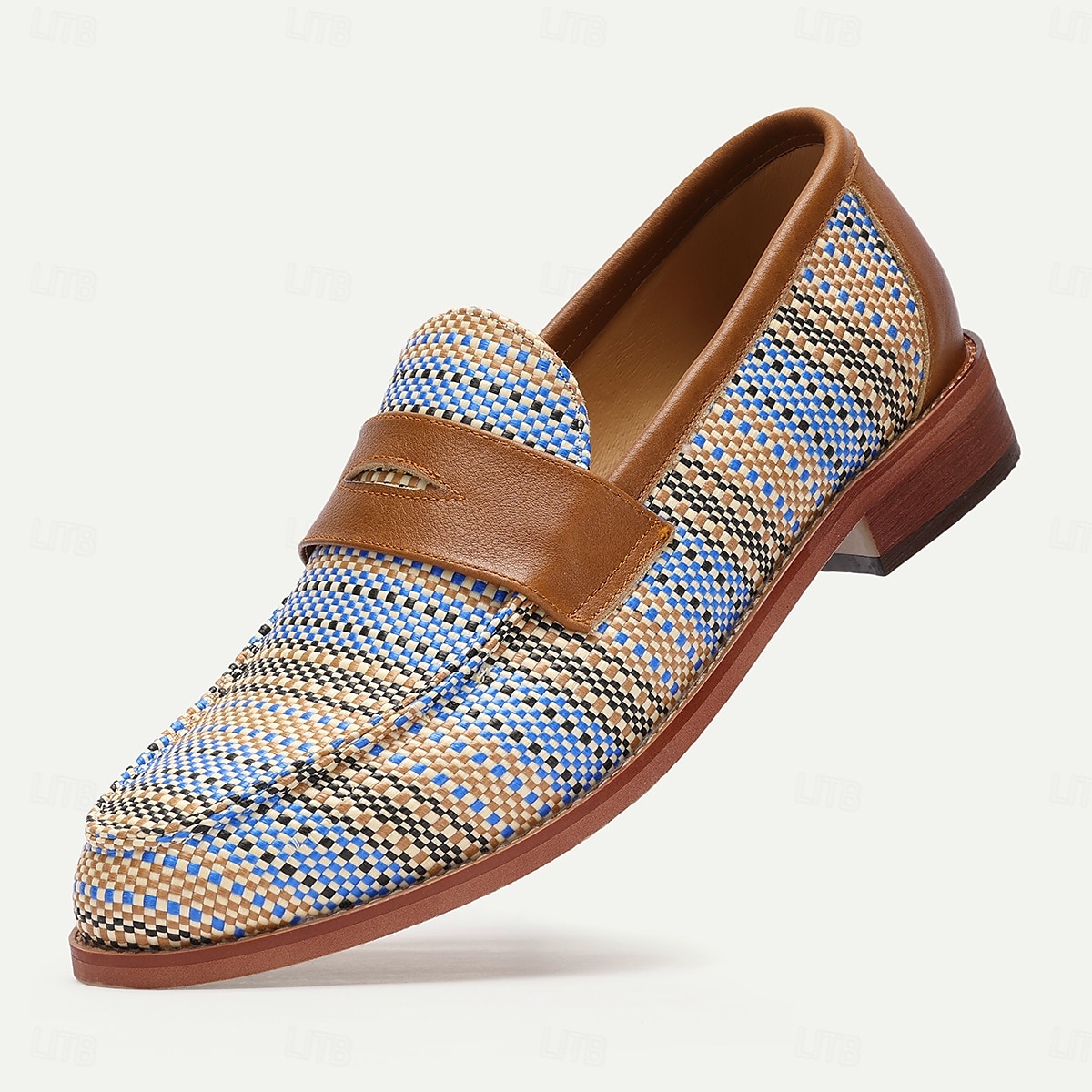 håndvevde, flerfargede slip-on loafers for menn – uformelle kunstneriske flate sko for sommer- og helgebruk 2025 - $46.99 –P1