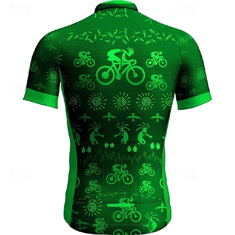 Homme Maillot de cyclisme Manche Courte Cyclisme T-shirt Maillot avec 3 poches arrière VTT Vélo tout terrain Respirant Séchage Rapide Design Anatomique Évacuation de l'Humidité Jaune Rouge Rouge de 2025 ? $25.99 –P11