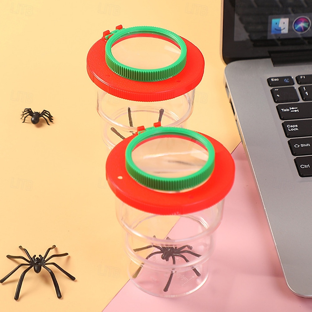 12-Pack Bug Catcher Kit with Magnifying Glass Plastic Insect Observation Jars Nature Exploration Science Educational Tool Bug Collector Containers with Tweezers 2025 - $40.99 –P1