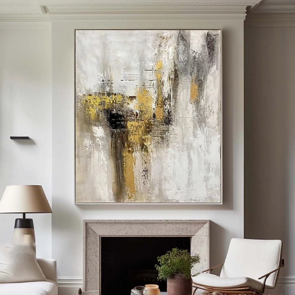 Hand painted Abstract Gold Paintings On Canvas handmade Rich Textured Acrylic Painting Modern Wall Art Hand Painted Artwork canvas paintings for Living Room office hotel Wall Decor 2025 - $82.99 –P6