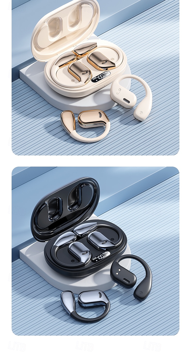 2025年 m75 ハンズフリー電話運転ヘッドセット 耳かけ式 Bluetooth 5.3 ステレオ サラウンド サウンド HiFi フィットネス ジム ワークアウト 携帯電話用  コレクション – $18.99 –P14