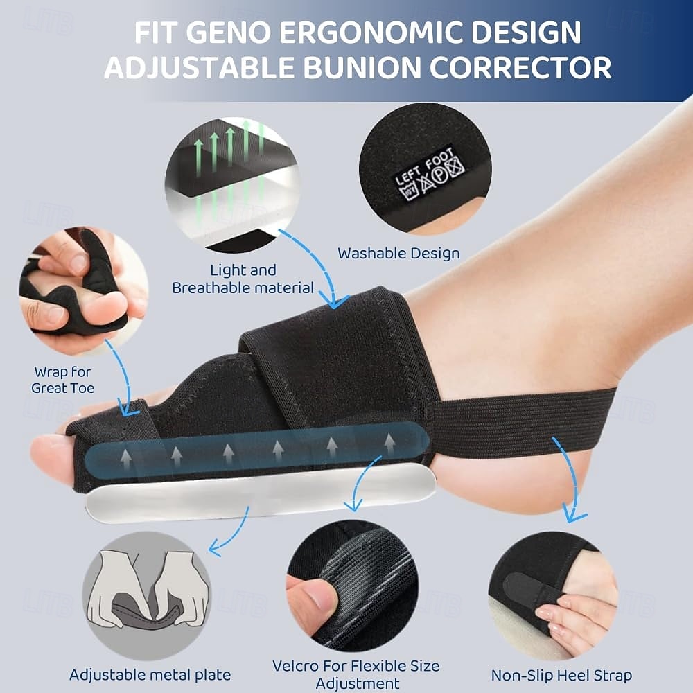Bunion Corrector for Women Big Toe Straightener Orthopedic Bunion Splint Non Surgical Hallux Valgus Correction Hammer Toe Straightener Comfortable Breathable for Day Night 2026 - $24.99 –P7
