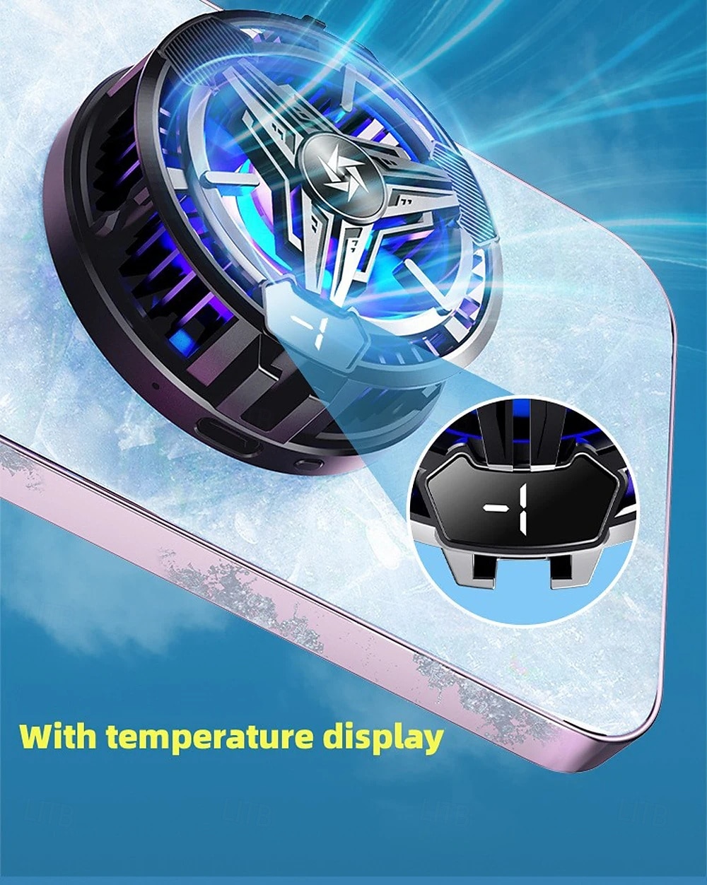 SL10 Mobile Phone Magnetic / Back-Clip 2 in 1 Semiconductor Cooling Radiator with RGB Light for IOS Android PUBG LOL Game Cooler 2026 - $22.99 –P6