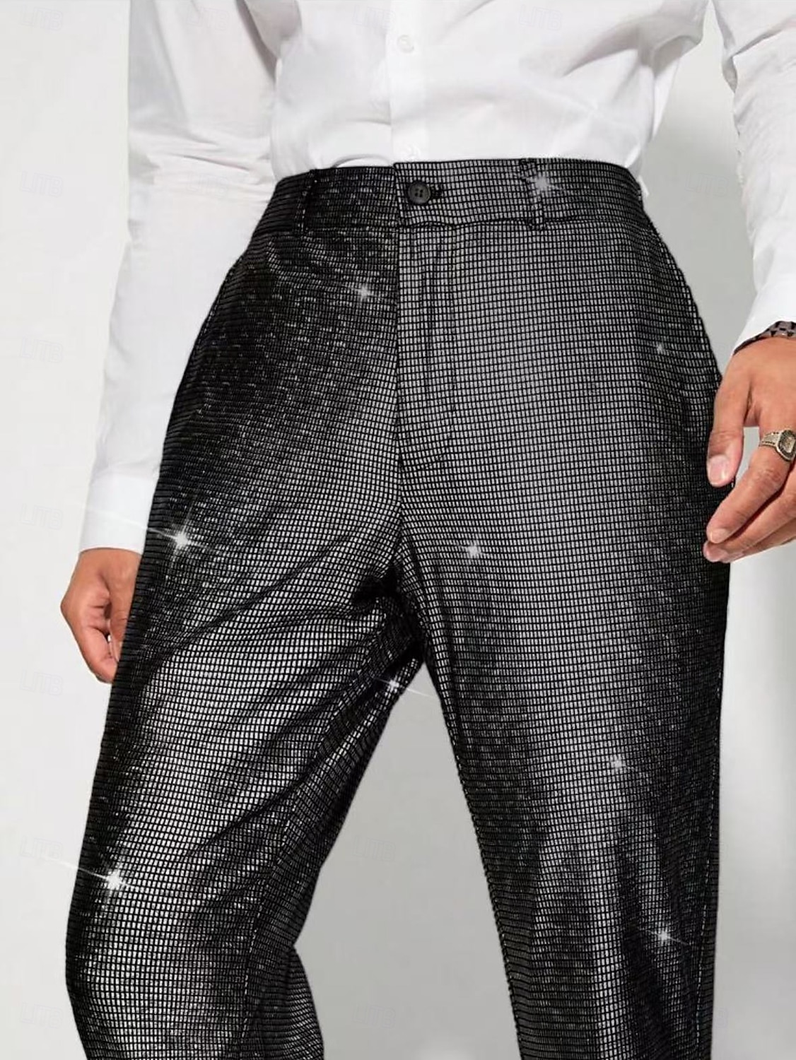 Retrò Vintage Anni '70 Anni '80 Pantaloni a zampa d'elefante Disco Vernice in lattice lucido Metallico Paillettes Per uomo Halloween Carnevale Parata dell'Orgoglio Mese dell'orgoglio Adulti Pantaloni del 2025 a $32.99 –P9