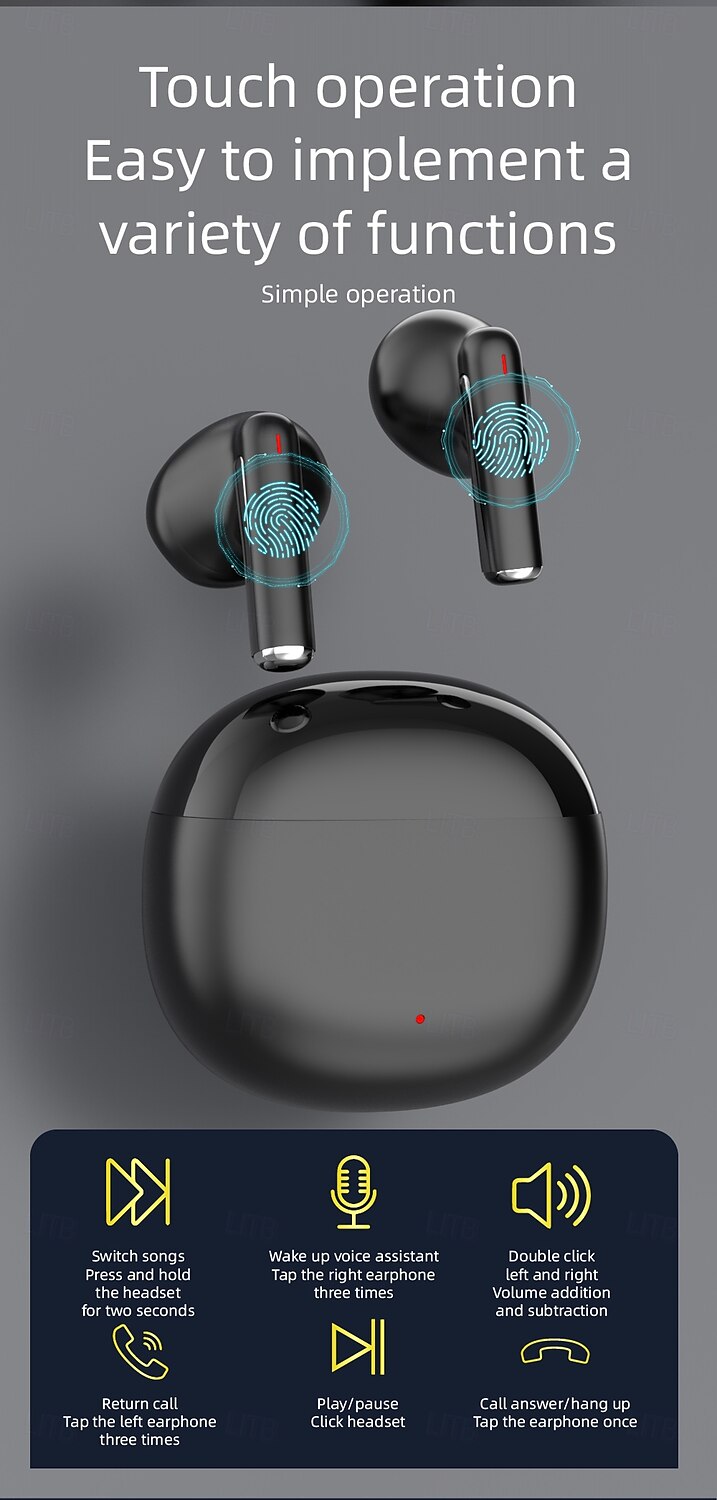 Max 80 Bluetooth 5.3 Hands-Free In-Ear Headset Ergonomic Design Surround Sound Hi-Fi for Fitness & Mobile Phones 2025 - $25.99 –P10