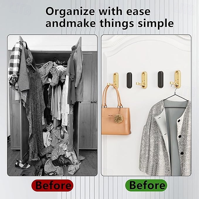 2pcs Folding Wall Hooks Folding Coat Hooks Space-Saving Foldable Hook Bathroom Towel Hook Wall Mounted for Hanging Coat Towels Clothes Hat Bags Keys 2025 - $11.49 –P6