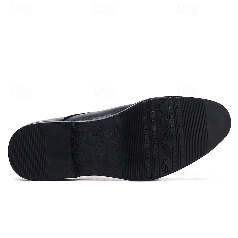 sapatos oxford masculinos de couro envernizado preto e marrom – sapatos elegantes para banquetes e bailes de formatura para eventos formais de 2025 por $34.99 –P7