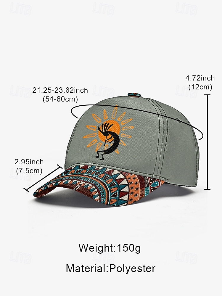Men's Camouflage Print Baseball Cap with Tribal Pattern, Adjustable Sun Protection Hat for Outdoor Sports, Hiking, and Casual Wear 2026 - $14.99 –P6