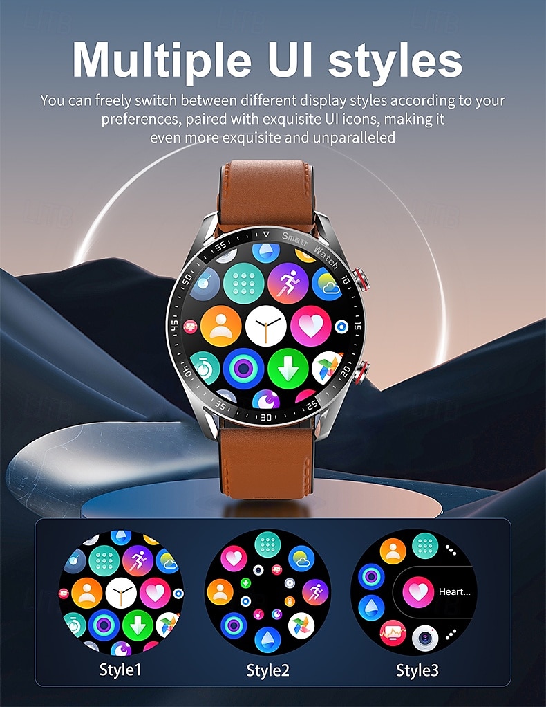 Smart Watch for Men, ECGPPG Bluetooth Call Laser Health, Blood Pressure Fitness, Sports Waterproof, Long Battery Life 2025 - $37.99 –P7