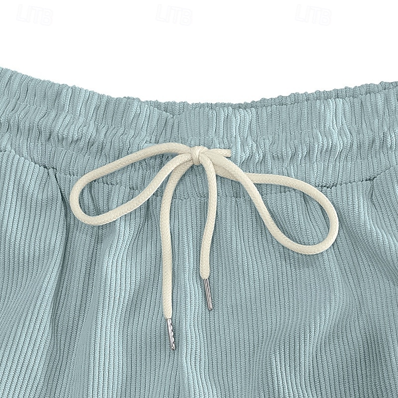 Per uomo Shorts Pantaloncini casual Pantaloncini di velluto a coste Coulisse Elastico in vita Gamba Dritta Semplice Comodità Traspirante Lunghezza al ginocchio Sport all'Aperto Quotidiano Ferie Moda del 2025 a $17.99 –P3