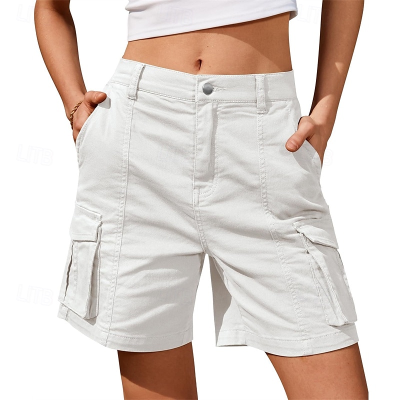 Per donna Shorts da corsa Shorts Cargo Shorts da escursionismo Esterno Vestibilità regolare Asciugatura Rapida Pantaloncini Elastico in vita Grigio scuro Nero Caccia Arrampicata Corsa S M L XL XXL del 2025 a $24.99 –P6