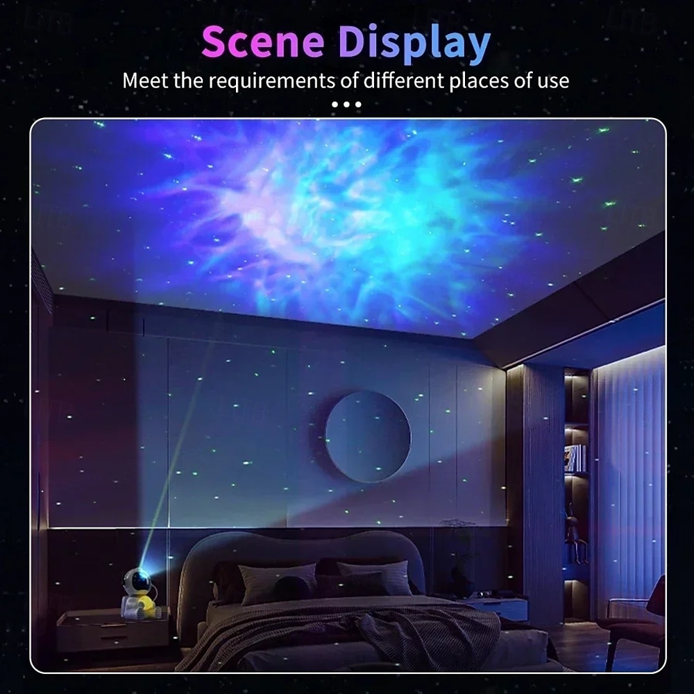 Galaxy Star Astronaut Projector LED Night Light Nebula Ceiling Lamp for Bedroom Decoration & Kids Gift 2025 - $63.99 –P1