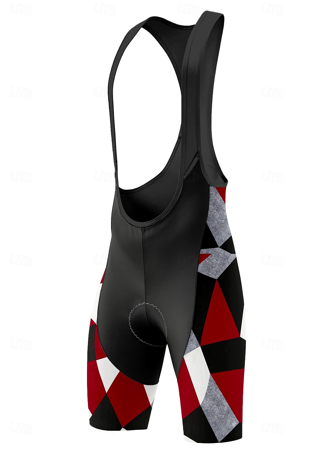 Herren Grafik Geometrisch Fahrradträgerhose 3D gepolsterte Shorts Fahhrad Shorts Trägerhose Sport Sonnenschutz 3D-Polster Schnelltrocknend Feuchtigkeitsableitend Rot Bekleidung Fahrradbekleidung 2026 - $28.99 –P1