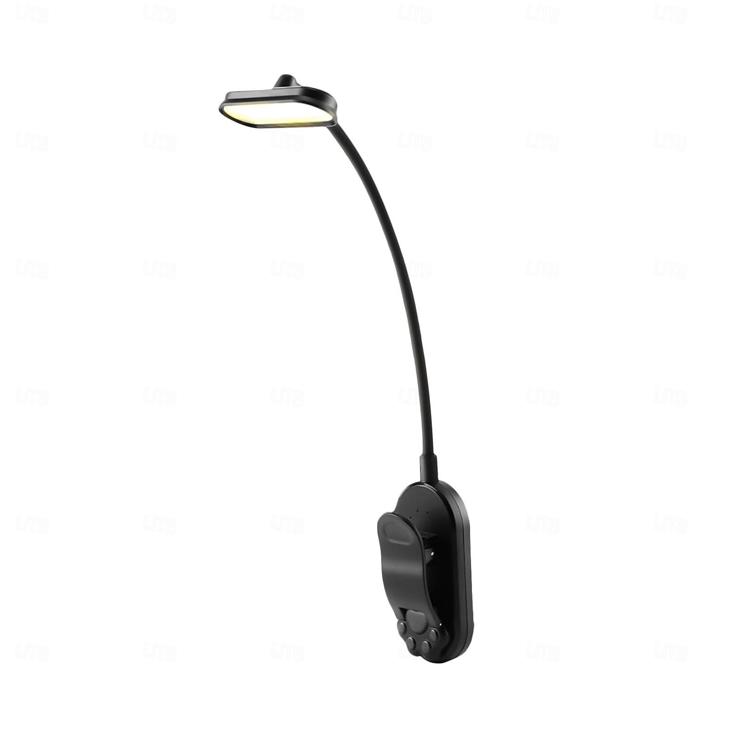 1 stk leselys bokklipslampe øyebeskyttelse skrivebordslampe tri-farget dimming lesebordslampe katteklo klips arbeidslampe 2025 - $16.49 –P4