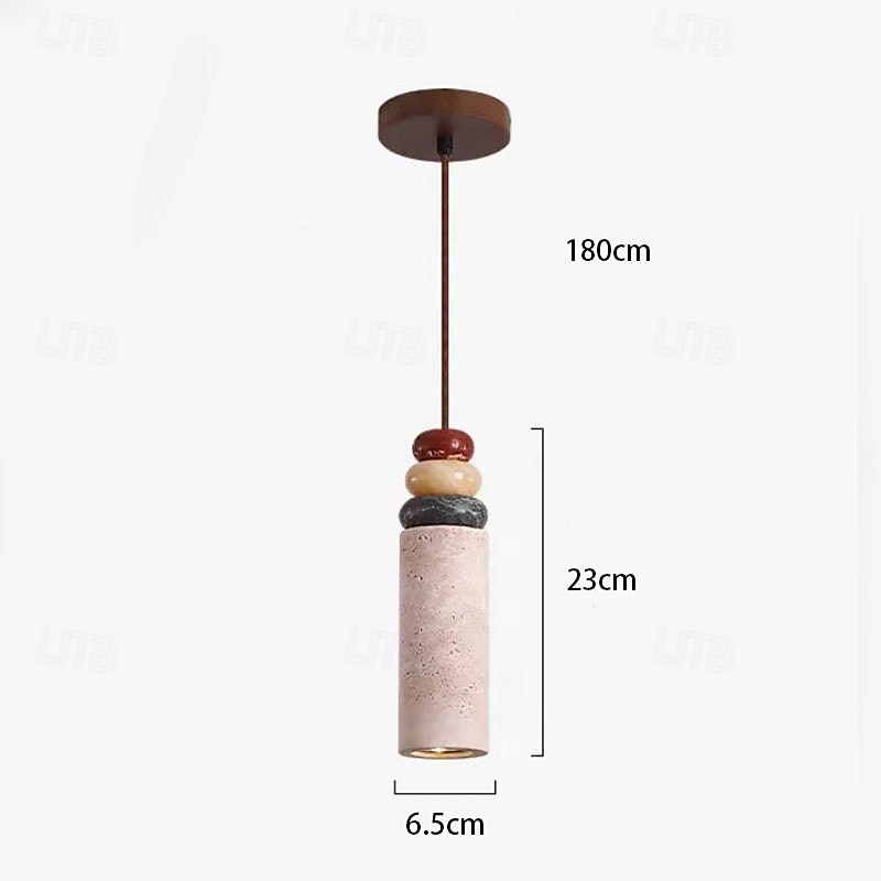 Lampadari a sospensione a LED bianco caldo/bianco, 1 luce, stile giapponese wabi sabi, per hall di hotel, illuminazione creativa, lampada da soffitto per balcone, sala ristorante, 100-265 V. del 2025 a $116.99 –P1