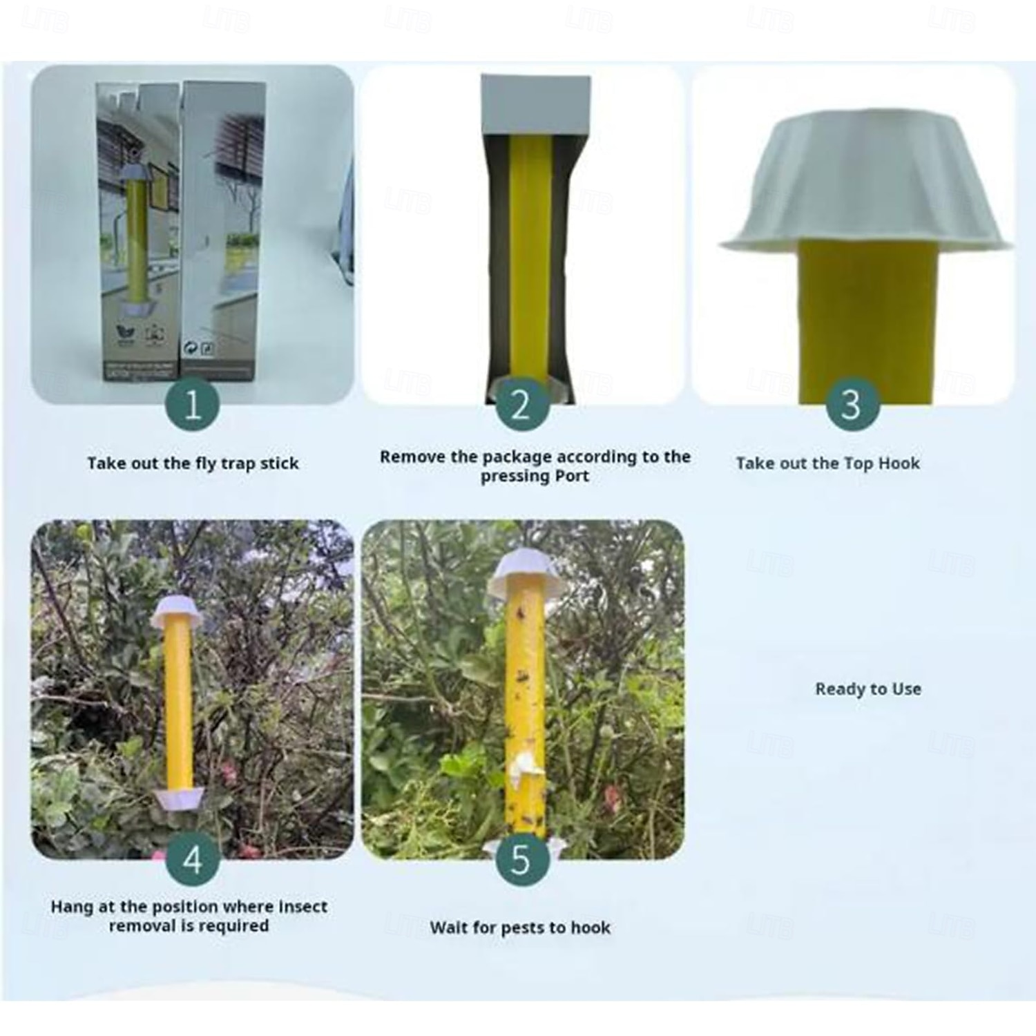 volare  &stick appiccicoso per insetti e zanzare - colla per mosche resistente e atossica per campeggio all'aperto &fattorie del 2025 a $14.99 –P6