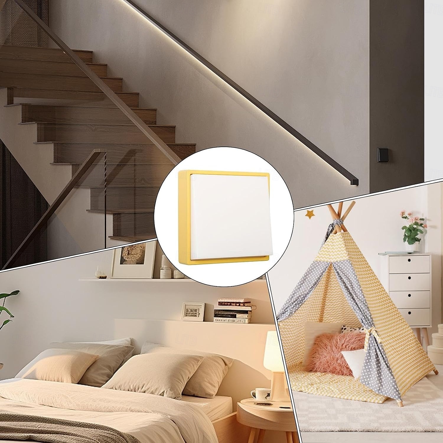 Wireless Dimmable Novelty Night Light, Magnetic Portable Battery Operated Wall Sconce Rechargeable, Toggle Design, for Bedroom, Nursery, Bathroom, Hallway, Kitchen 2025 - $12.99 –P15