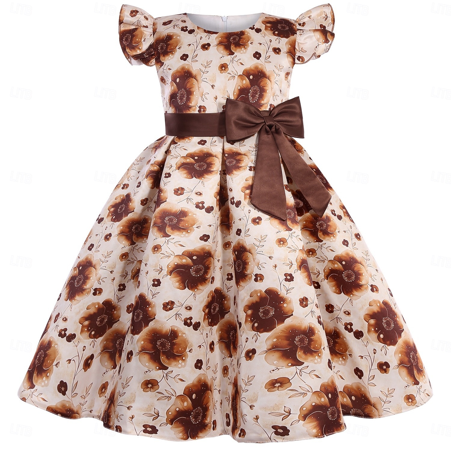 Kids Girls' Party Dress Solid Color Graphic Sleeveless Performance Special Occasion Princess Sweet Polyester Party Dress Summer Spring kids Pink Blue Brown 2026 - $34.99 –P9