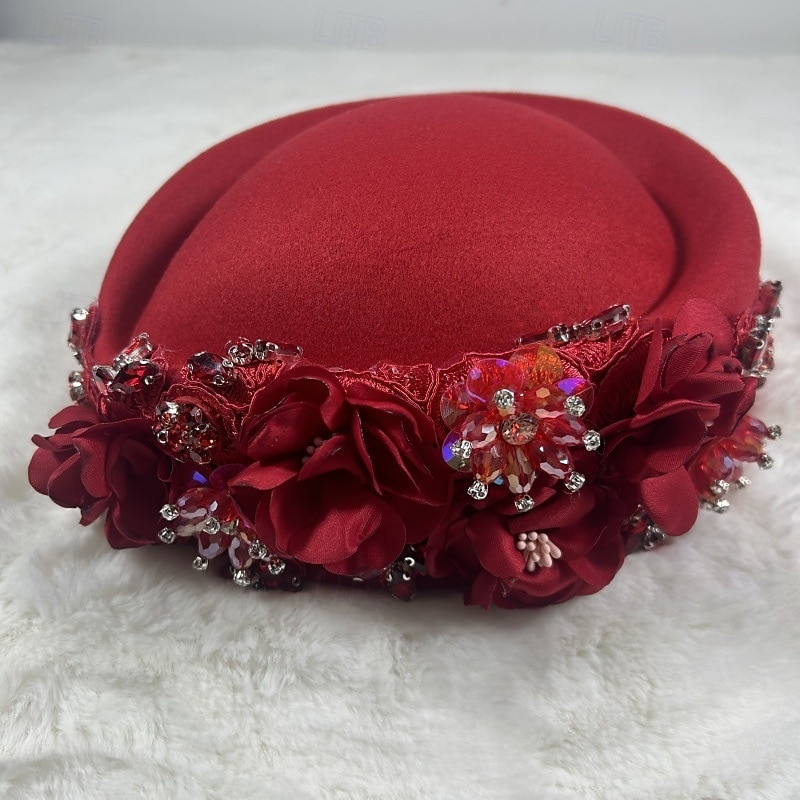 accessoire Tissu Mariage Soirée Élégant Mariage Avec Fleur Casque Couvre-chef de 2025 ? $23.99 –P12
