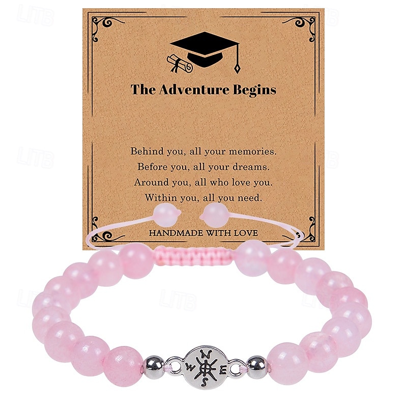 Cadeaux de fin d'études pour elle et lui, bracelets de fin d'études de la promotion 2025, bracelet boussole de fin d'études inspirant pour femmes, cadeau de fin d'études universitaires pour lui et de 2025 ? €8.99 –P7
