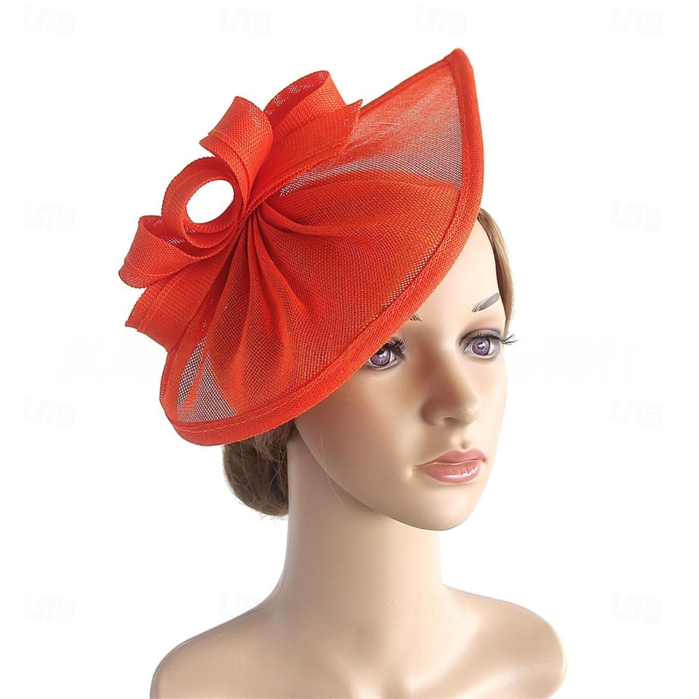 Copricapo fedora di lino matrimonio festa serale tea party corsa dei cavalli cocktail vintage carino con copricapo floreale del 2026 a $17.49 –P4