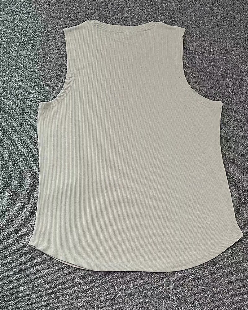 Men's Tank Top Vest Top Undershirt Sleeveless Shirt Sleeveless Crew Neck Summer Plain Fashion Designer Basic Classic Vacation Street Going out Black Light Grey Dark Gray Top Tee for Men 2025 - $21.99 –P2