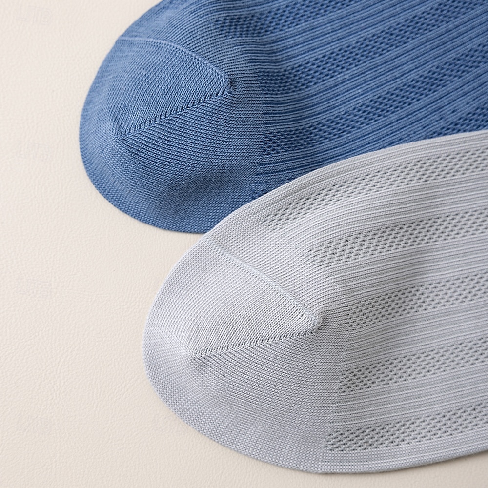 Men's 1 Pair Socks Casual Socks Black White Color Solid Color Hollow School Formal Wedding Mesh Hole Thin Summer Spring Fall All Seasons Elegant Daily 2025 - $3.99 –P6