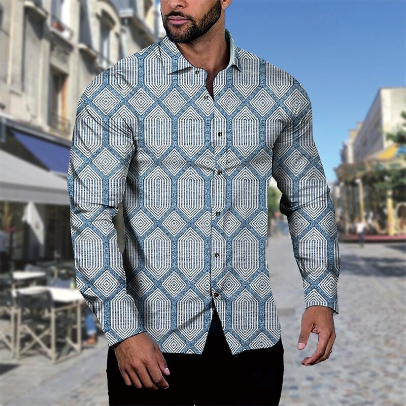 Homme Chemise Chemise d'été Chemise Décontractée Chemise de Plage Chemise Boutonnée gris bleu Noir Vert Claire Vert foncé Vert manche longue Graphique Revers Vacances Hawaïen Boutonné Vêtement Tenue de 2025 ? $21.99 –P3