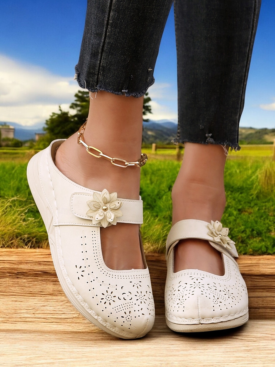 Mules Mary Jane à fleurs pour femmes – un style mignon et confortable pour les sorties décontractées, le shopping et le quotidien de 2026 ? $24.99 –P5
