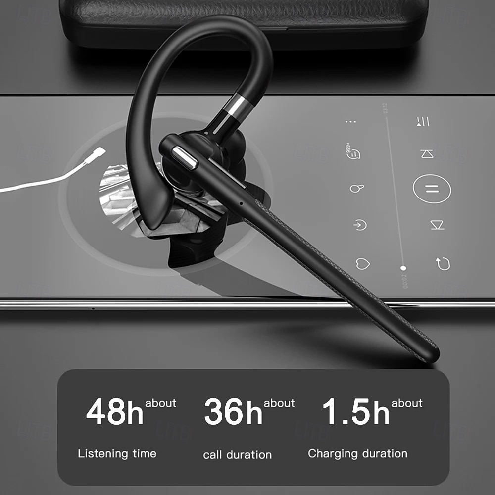 YYK-526 True Wireless Headphones TWS Earbuds, Ear Hook Bluetooth 5.3, Ergonomic Charging Box, Long Battery for Travel, Office, Cycling 2025 - $52.99 –P11