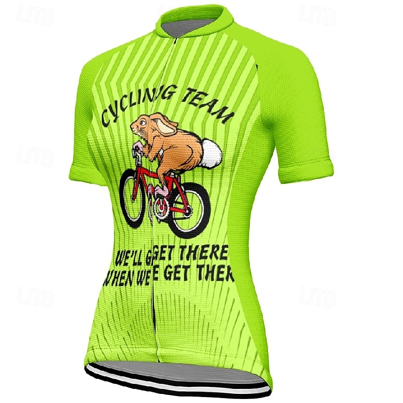 Women's Cycling Jersey Graphic Stripes Short Sleeve Bike Tee Tshirt Jersey with 3 Rear Pockets Mountain Bike MTB Quick Dry Anatomic Design Wicking Breathable Sports Pink Blue Orange Clothing Apparel 2025 - $23.99 –P5