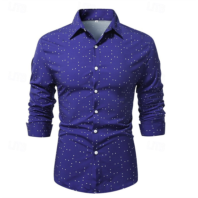 Herren Hemd Sommerhemd Freizeithemd Strandhemd Knopfhemd Schwarz Weiß Marineblau Beige Langarm Grafik Revers Urlaub Hawaiianisch Button-Down Bekleidung Polyester Mode Lässig Bequem 2025 - $23.99 –P8