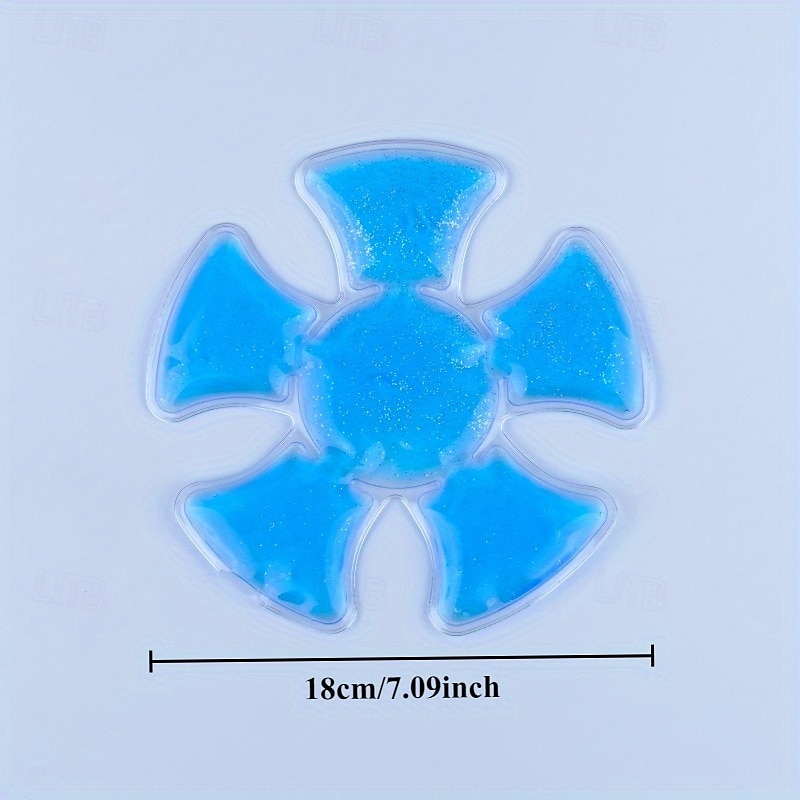 1 stk blå pvc gel ispose for hjelmer  & hatter - bærbar kjølepose med justerbar stropp, gjenbrukbar ispose for utendørssport, fotturer, reiser - passer for alle aldre 2025 - $9.99 –P5