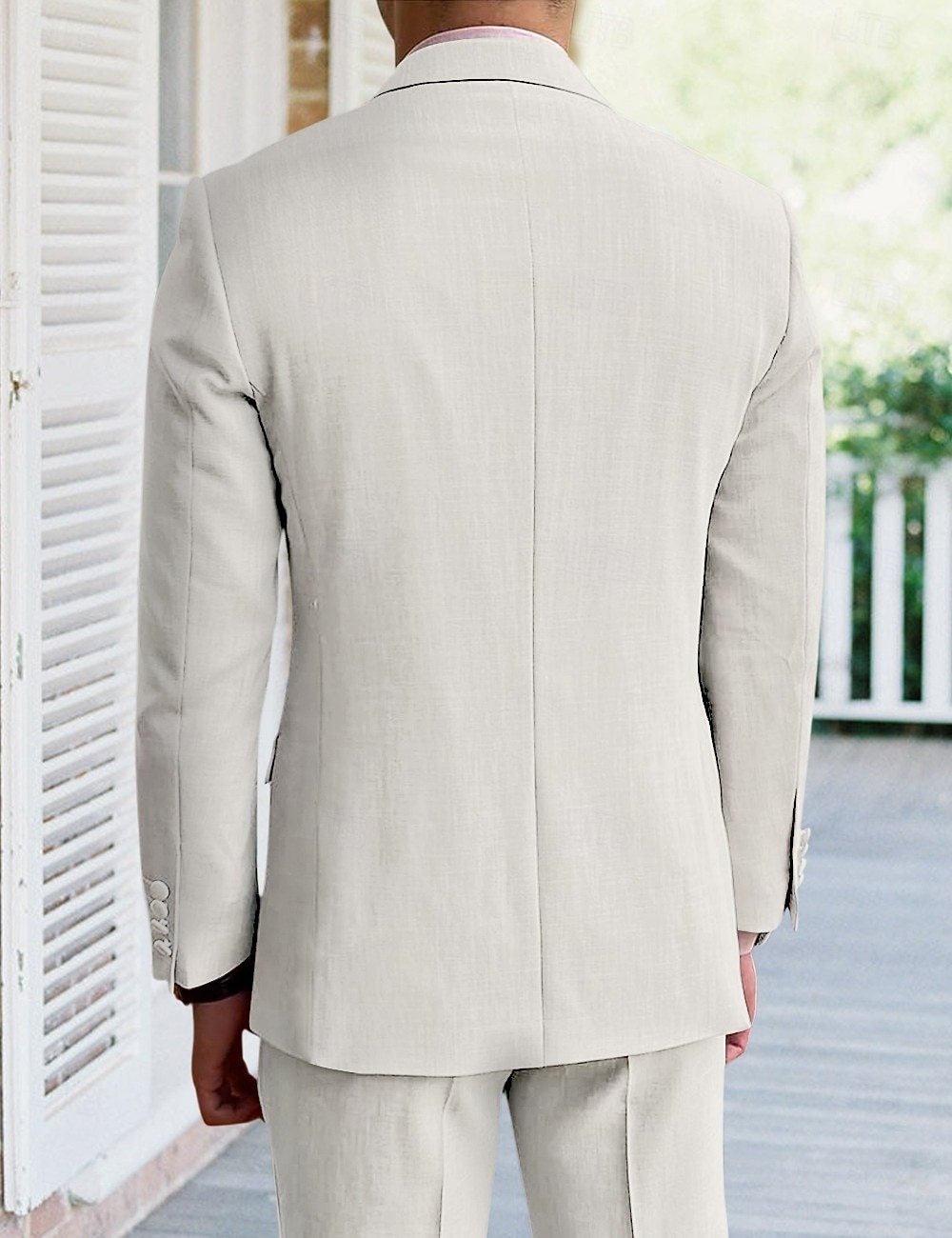 Мужской Костюмы Льняные костюмы Свадьба на пляже Свадьба Белый Небесно-голубой Весна, осень, зима, лето Костюм Лацкан с острым углом Однотонный Узкий крой Набор из 2 предметов Двубортный крой, 6 2026 - $116.99 –P2