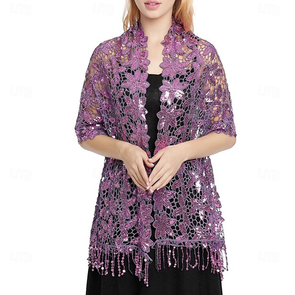 Dames Wikkel Elegante Zon Bescherming Mouwloos Kant Bruiloft Wikkels Met Effen Kleur Voor Bruiloft Zomer 2025 - $26.99 –P11