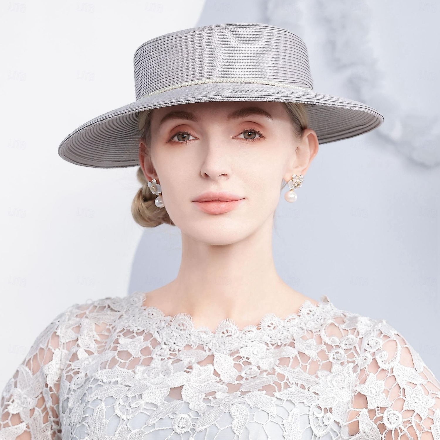 Sombreros Fibra Bombín / Sombrero Cloché Sombrero de copa Sombrero para el sol Boda Fiesta de Té Elegante Boda Con Detalles con Perlas Celada Sombreros 2026 - $45.99 –P8