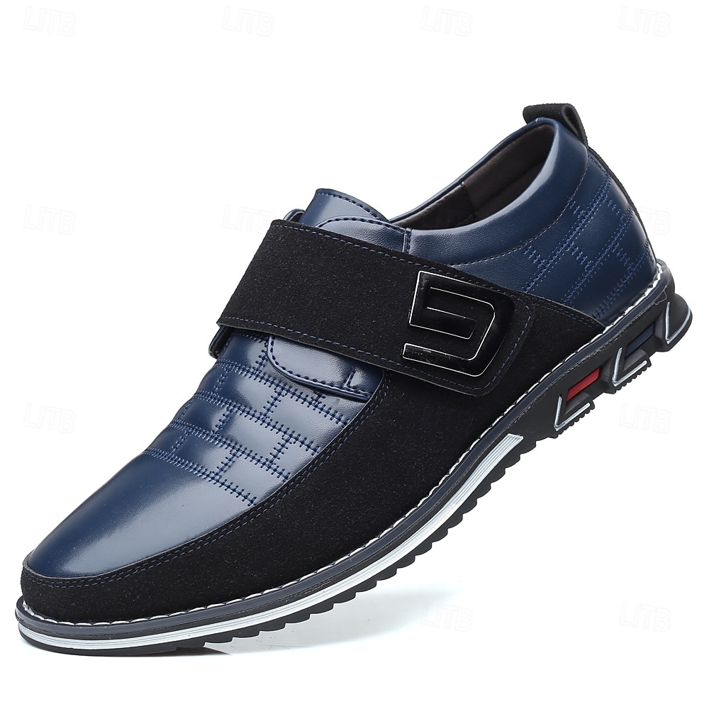bruna slip-on sneakers för män med kardborreband – trendiga skor för vardagskläder och aktiv livsstil 2025 - $42.99 –P1