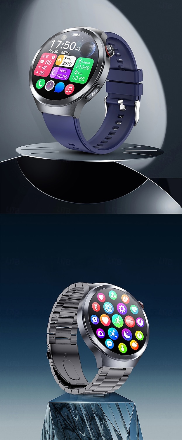iMosi ET475 Montre intelligente 1.73 pouce Smartwatch Montre Connectée Bluetooth ECG+PPG Surveillance de la température Podomètre Compatible avec Android iOS Femmes Hommes Longue Veille Appels Mains de 2025 ? $82.99 –P1