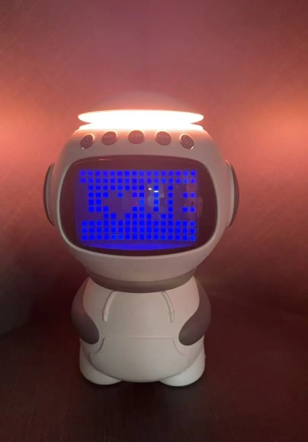 ساعة موسيقية رائد فضاء LED ضوء ليلي مكبر صوت بلوتوث مع منبه فتحة بطاقة TF لعبة زينة لغرفة الأطفال 2025 - $58.99 –P1